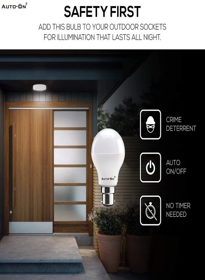 Auto-ON Day/Night Sensor LED Bulb (9W) (Always ON During Night, Auto-Off During Day) (One Year Warranty) (White Pack Of 1, B22) - Image 4